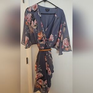 Floral Kimono with Belt